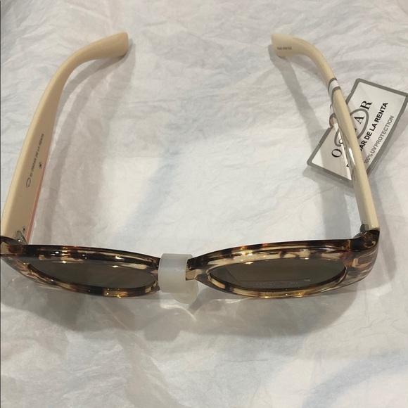 Oscar de la renta mod1390 brown multi oval sunglasses‎ new main image 6